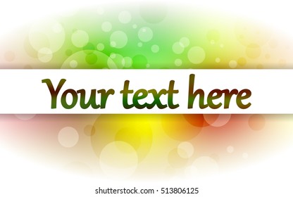 illustration with place for your own text