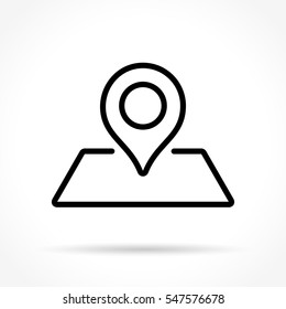 Illustration of placeholder thin line icon design