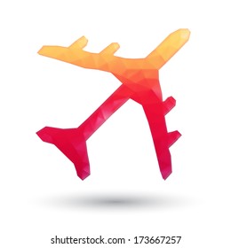 Illustration with plane icon