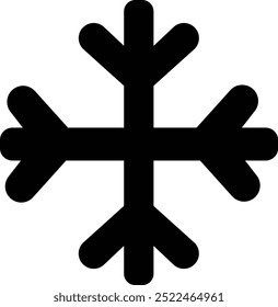 illustration of a plane Winter snow vector icon illustration snowflake simple icon