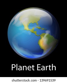 Illustration of the planet Earth