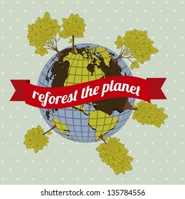 Illustration of planet earth, earth day, vector illustration