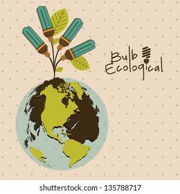 Illustration of planet earth, earth day, vector illustration