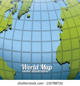 Illustration of planet earth, earth day, vector illustration