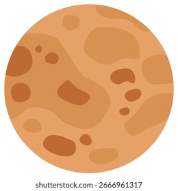 Ilustração do planeta mercúrio. Ilustração do sistema solar