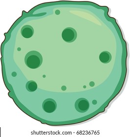 illustration of a planet on a white background
