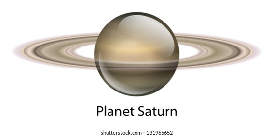 Illustration of the planet Saturn