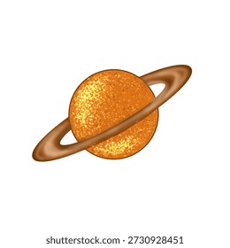 Illustration of the planet Saturn or the ringed planet