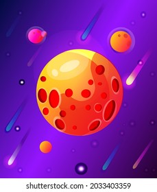 illustration of the planet space