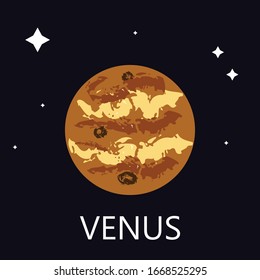 Illustration Of Planet Venus Vector