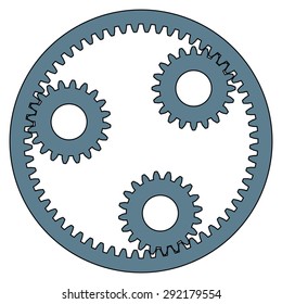 Illustration of the planetary gear
