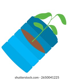 Illustration of a Plant in a Gallon