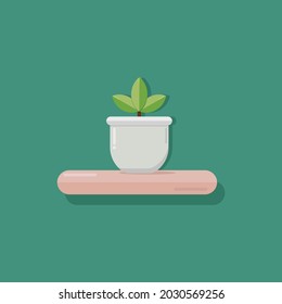 ILLUSTRATION of plant pots, suitable for backgrounds, web illustrations, brochures, etc.
