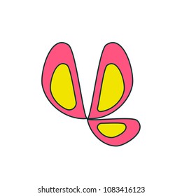 Illustration of plant. Vector. flowers