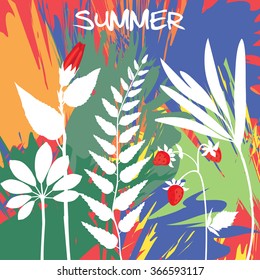 illustration with plants