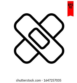 ilustración de icono plano de yeso