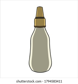 illustration plastic bottle ,simple design vektor