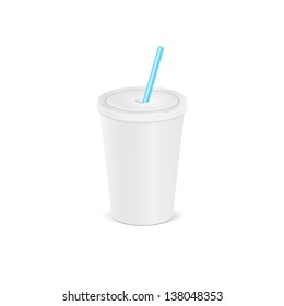 illustration of a plastic cup for beverages