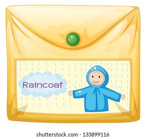 Illustration of a plastic envelope on a white background