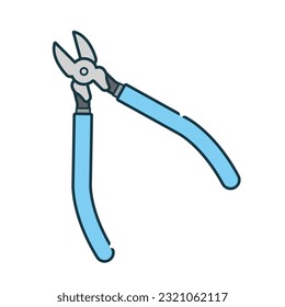 It is an illustration of a plastic nipper.