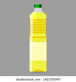 Illustration of plastic vegetable oil