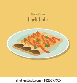 97 Enchilada On A Plate Stock Vectors, Images & Vector Art | Shutterstock