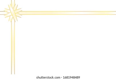 Illustration of platinum ribbon decoration