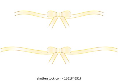 Illustration of platinum ribbon decoration