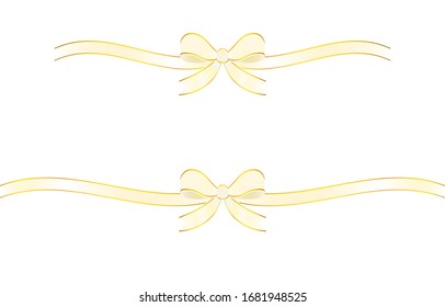Illustration of platinum ribbon decoration