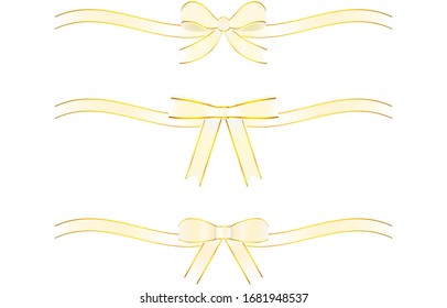 Illustration of platinum ribbon decoration