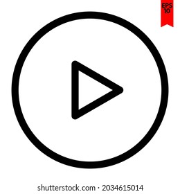 illustration of play design icon