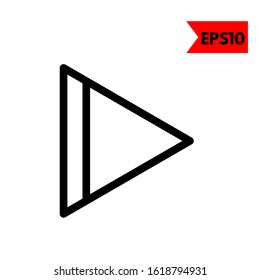 illustration of play flat icon