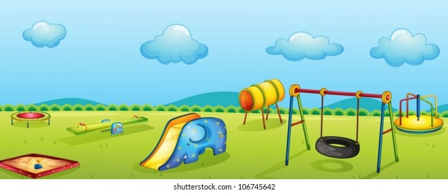 illustration of a play park for children