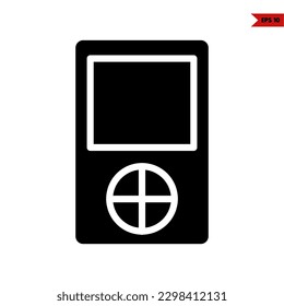 illustration of playing game glyph icon