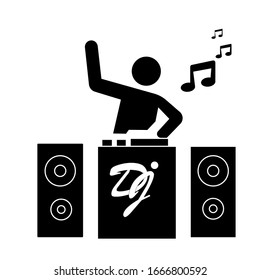 illustration of playing music. Vector illustration of playing music