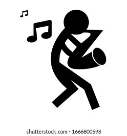 illustration of playing music. Vector illustration of playing music