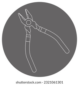 It is an illustration of pliers.