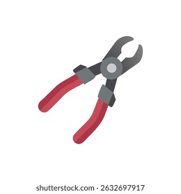 Illustration of pliers tool on White Background for repair