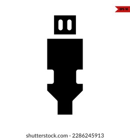 illustration of plug glyph icon