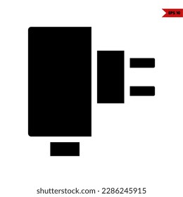 illustration of plug glyph icon