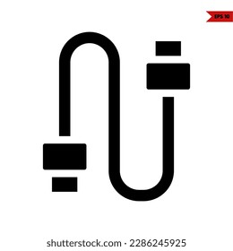 illustration of plug glyph icon