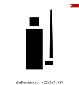 ilustración del icono de glifo de enchufe