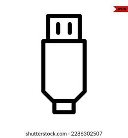 illustration of plug line icon