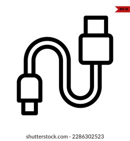 ilustración del icono de línea de conexión