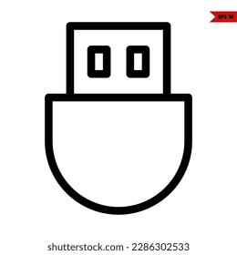ilustración del icono de línea de conexión