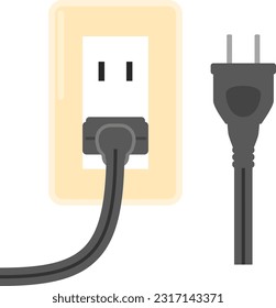 Illustration of plug and outlet