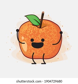 An illustration of Pluot Fruit Vector Character