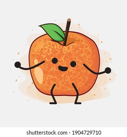 An illustration of Pluot Fruit Vector Character