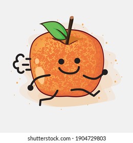 An illustration of Pluot Fruit Vector Character