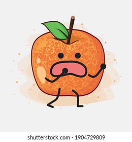An illustration of Pluot Fruit Vector Character